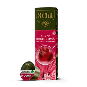 Cápsula de Chá Hibisco e Maçã TRES 3Chá