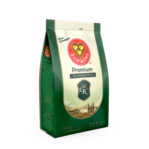 Café Torrado e Moído 3 Corações Estrada Real Premium Pacote 500g