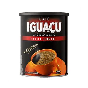 Café Solúvel em Pó Extra Forte Iguaçu Lata 200g