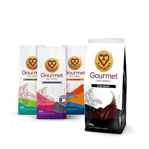 Kit 4 Cafés Gourmet 3 Corações
