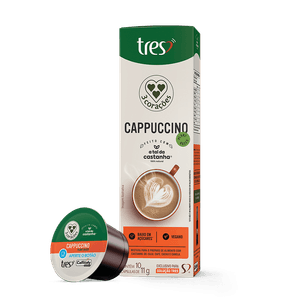 Cápsula de Cappuccino Vegetal TRES 3 Corações