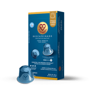 Cápsula de Café Compatíveis Nespresso® Descafeinado 3 Corações