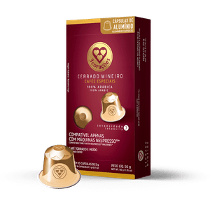 Cápsula de Café Compatíveis Nespresso® Cerrado Mineiro 3 Corações