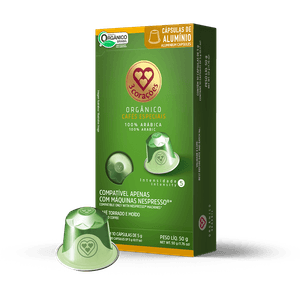 Cápsula de Café Compatíveis Nespresso® Orgânico 3 Corações