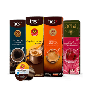 Kit Variedades 120 Cápsulas TRES 3 Corações