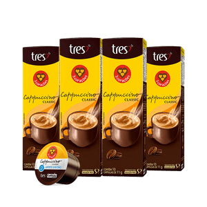 Kit Cappuccino Lovers 40 Cápsulas TRES 3 Corações