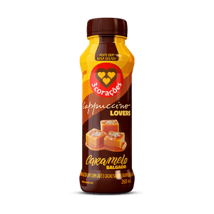 Cappuccino Pronto Caramelo Salgado 3 Corações 260ML