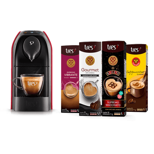 Kit Máquina Passione Vermelha 110V + 40 Cápsulas