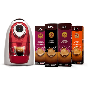 Kit Máquina Modo Vermelha 110V + 40 Cápsulas