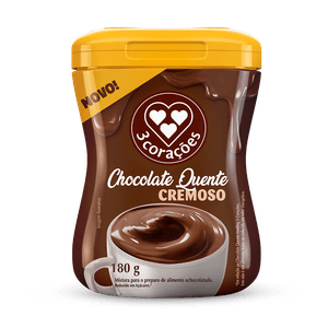 Chocolate Quente Cremoso 3 Corações Pote 180g