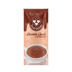 Chocolate Quente Cremoso 3 Corações 30 Sachês 20g Cada
