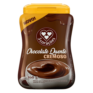 Chocolate Quente Cremoso 3 Corações Pote 360g