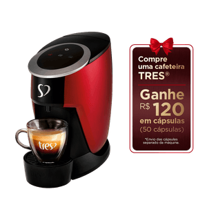 Cafeteira Espresso Touch Vermelha Automática - TRES 3 Corações