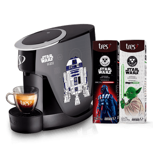 Kit Cafeteira 110V Espresso Touch Star Wars™ R2D2 e BB-8 Automática - TRES 3 Corações