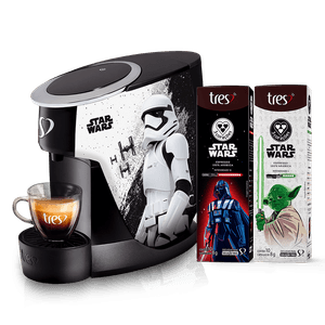 Kit Cafeteira 110V Espresso Touch Star Wars™ Darth Vader e Stormtrooper Automática - TRES 3 Corações