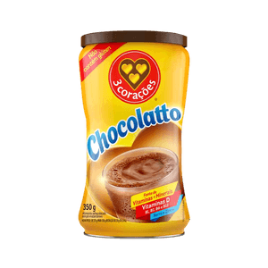 Achocolatado Chocolatto 3 Corações Lata 350g